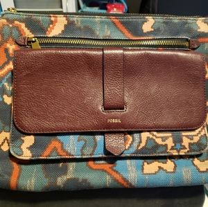 Fossil Canvas Kinly Crossbody Handbag